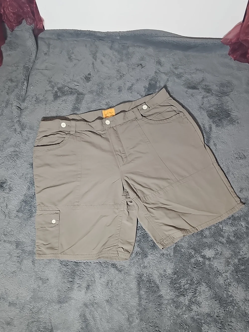 Field and Stream 100% Nylon Quick Dry Outdoor Utility Cargo Shorts Mens Size 38